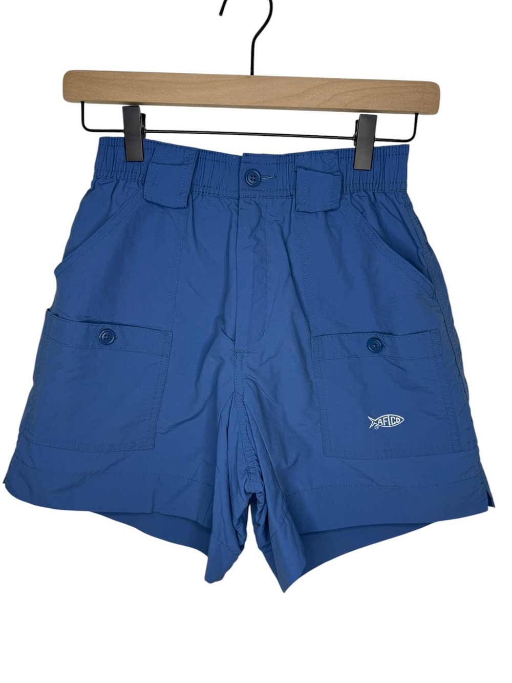 AFTCO Medium Blue Men's Fishing Shorts Size 28 with 6”inseam
